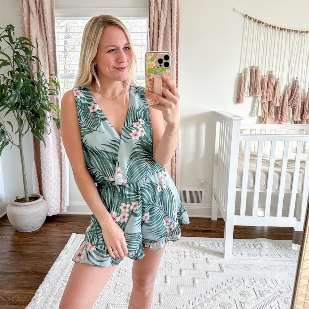 Show Me Your MuMu Leafy Green Romper